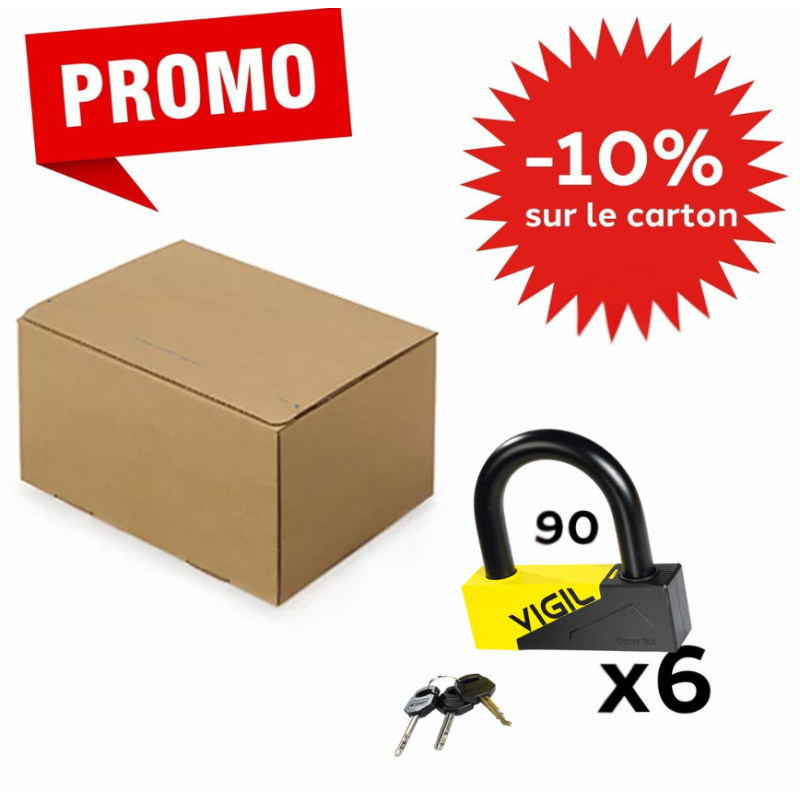 Antivols U SRA D19 L90 - Carton de 6 U - PROMO