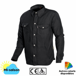 Chemise moto unie Kevlar