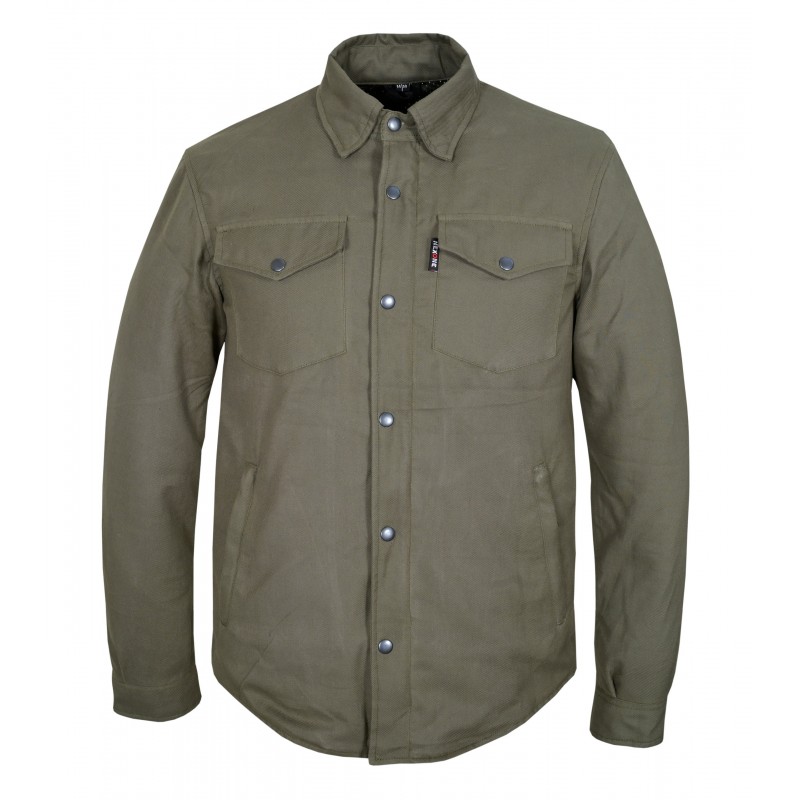 Chemise moto unie Kevlar