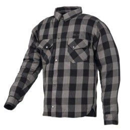 Chemise Moto Couleur Gris/Noir