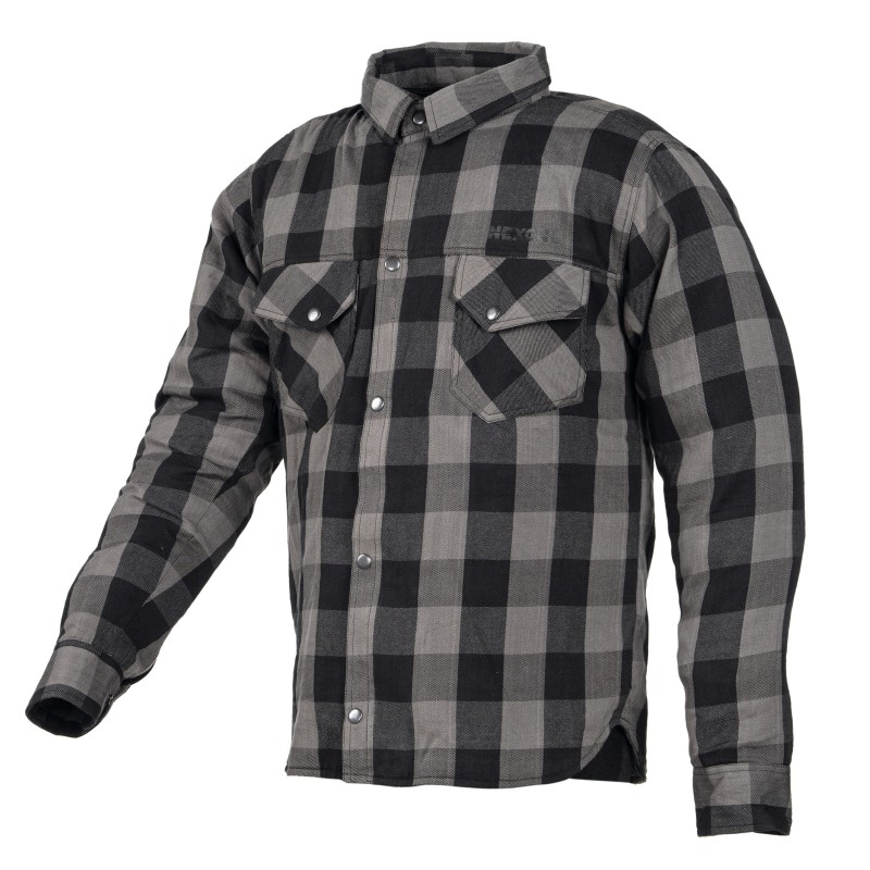 Chemise Moto Couleur Gris/Noir