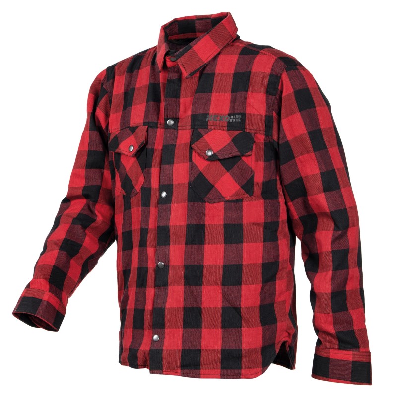 Chemise Moto Couleur Rouge/Noir